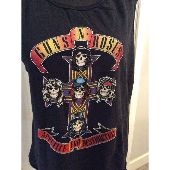 Band Tee Tank Guns N Roses Medium M Black graphic - Picture 4 of 4